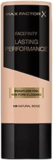 Max Factor, Long Lasting Performance No.106, Natural Beige, Foundation, 1.1 Ounce