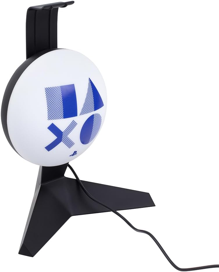 PlayStation Headset Stand Light - Officially Licensed Ear Phone Holder for Gaming Set Up, Gift for Gamer, USB Powered | Paladone