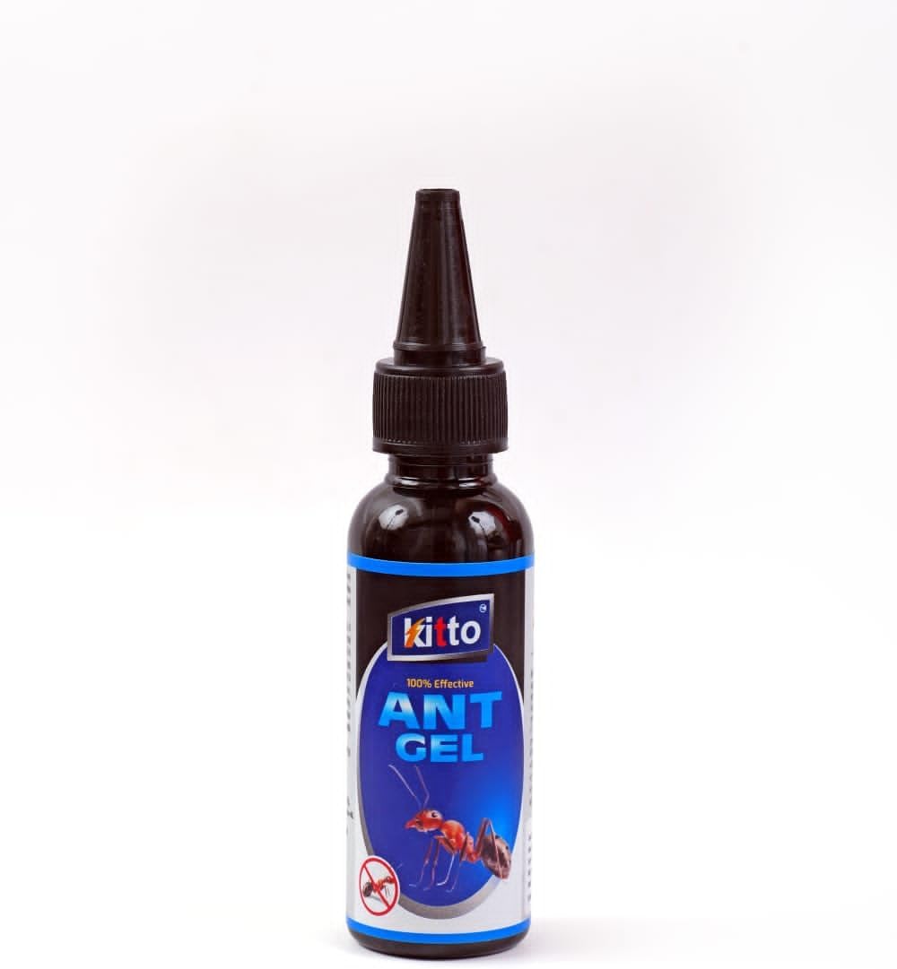 KITTO Ant Killer Gel | Ultra-Strong Ant Repellent for Indoor & Outdoor Use | Fast-Acting Ant Poison Gel in Bottle for Home, Garden & Kitchen | Safe & Effective 50g
