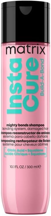 Matrix Instacure Build-A-Bond, Mighty Bonds Shampoo, Repairing Formula, For Damaged Hair, With Citric Acid and Squalane, Strengthens From the Inside, Smooths and Softens