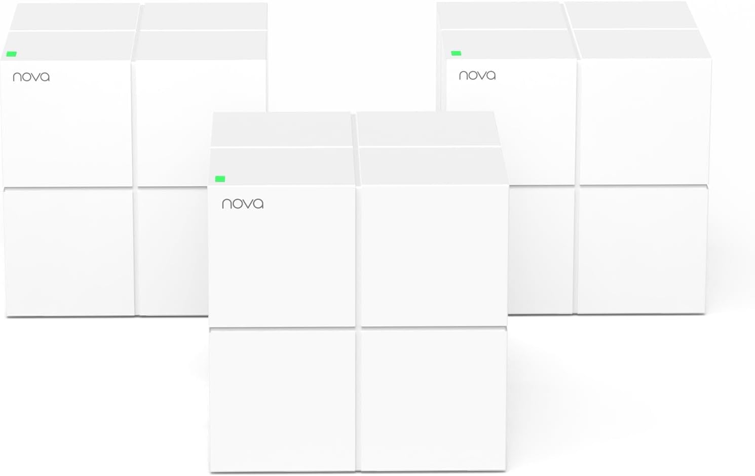 Tenda Nova Mesh WiFi System MW6 - Covers up to 3500 sq.ft - AC1200 Whole Home WiFi Mesh System - Gigabit Dual-Band Mesh Network - Replaces Wireless Router and WiFi Extender - 3-Pack