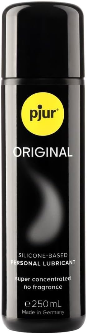 pjur Original - Long-Lasting, Extra-Smooth Silicone-Based Lubricant and Massage Oil for Enhanced Pleasure - Latex Condom Compatible - Zero Odors, Flavors, or Preservatives (250ml)