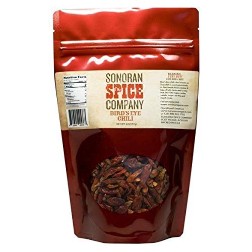 Bird's Eye Peppers | Up to 225,000 SHU on the Scoville Scale (2 Ounce)