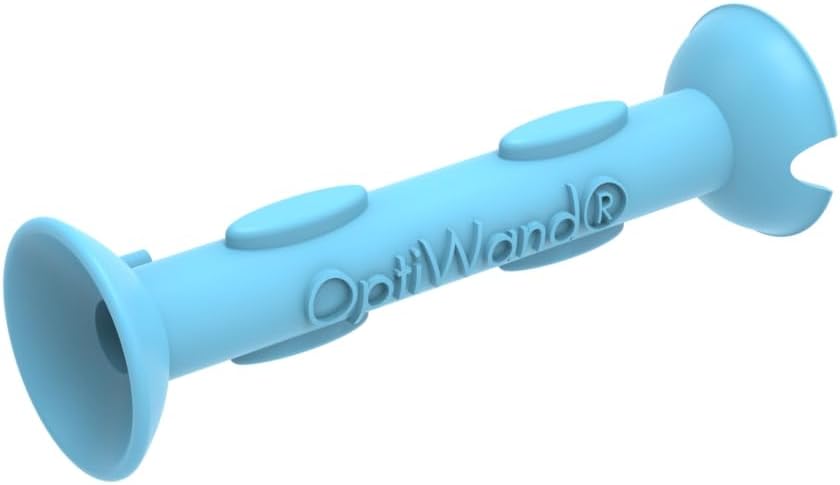 OptiWand - Portable Soft Contact Lens Removal & Insertion Tool - Silicone Rubber Eye Lens Inserter & Remover Device with Pincher End & Finger Grips - Safe & Easy to Use, Travel Size – 1.75"