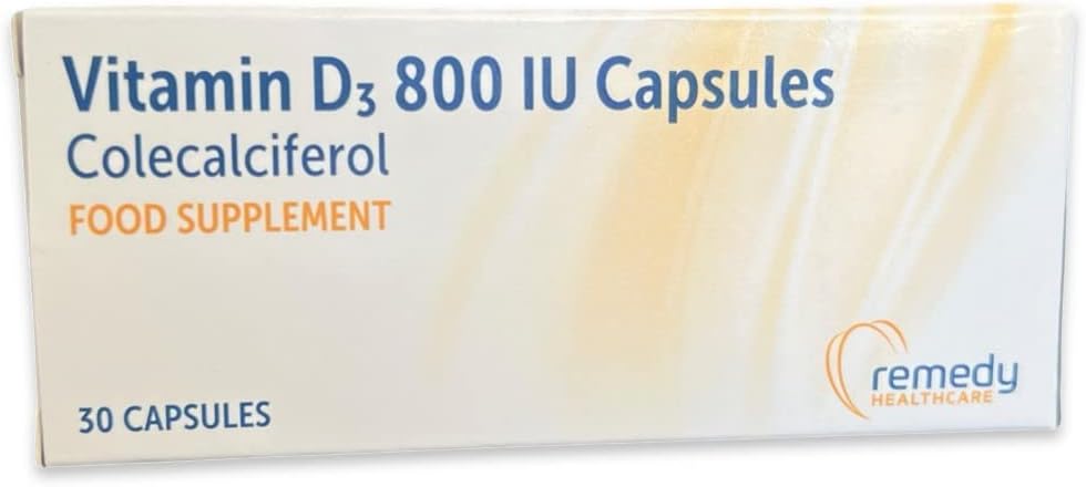 Vitamin D 800IU | Colecalciferol Capsules | 30 Capsules