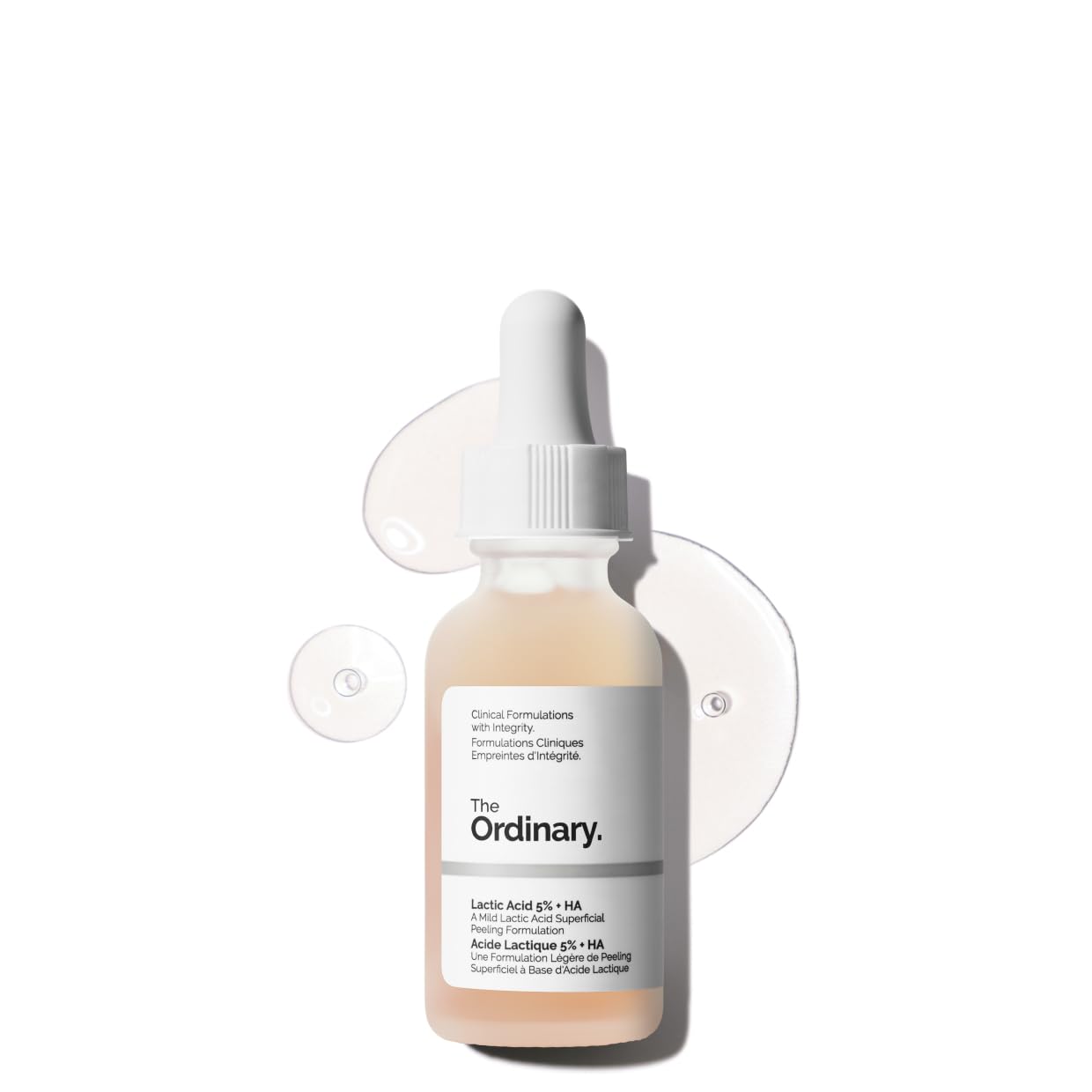The Ordinary Lactic Acid 5% + Hyaluronic Acid 2%, Gentle Exfoliating Serum for Smoother Skin