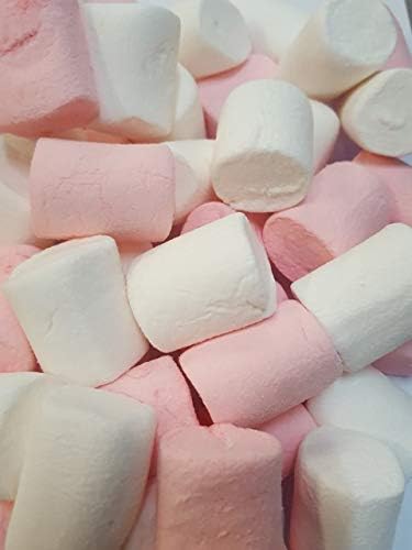 Big Pink and White Marshmallows Sweets HALAL 1kg Bag (1000g)