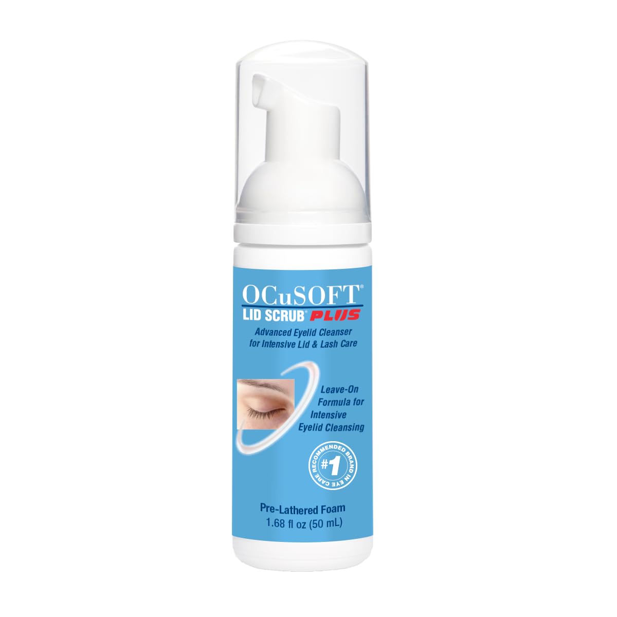 OCuSOFT Lid Scrub PLUS Foaming Eyelid Cleanser – 50 mL Foam Pump