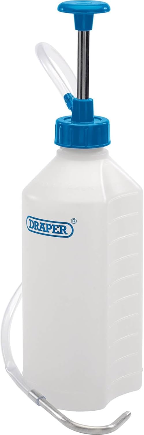 Draper Multi-Purpose Portable Fluid Pump | 1L Engine Fuel Oil Water Pump | Brake Fluid Bleeding Pump | 23242