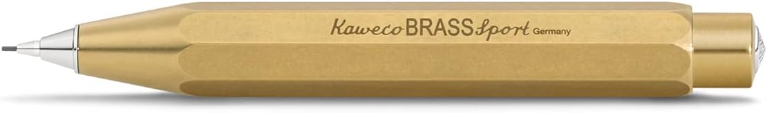 Kaweco BRSP-BR Mechanical Pencil, Brass, Sports, 0.03 inch (0.7 mm)