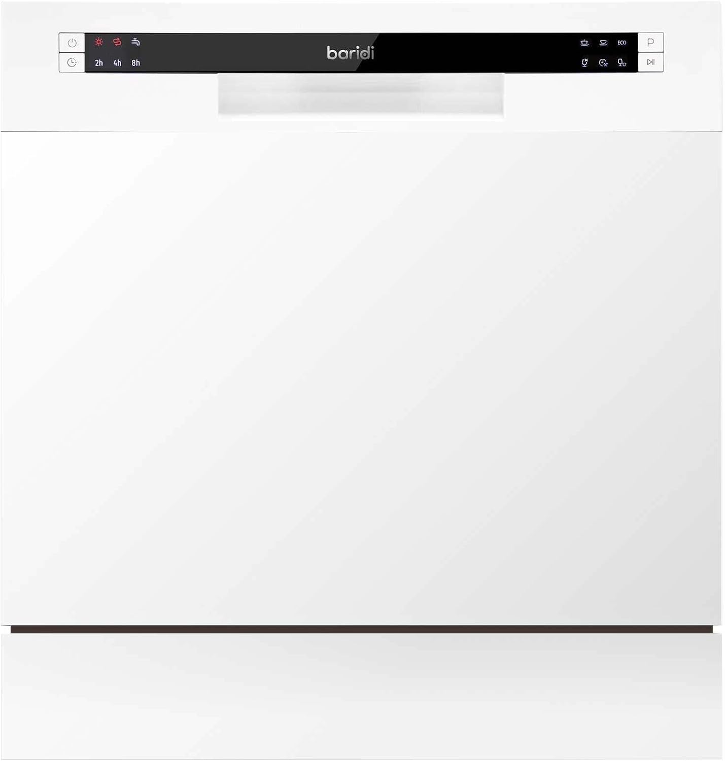 Baridi Table top dishwasher, 8 place settings and 6 programmes - White - DH86