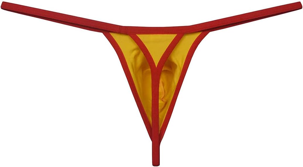 Men Stretch Cotton Micro Thong Underwear Contour Pocuh G-String Tangas