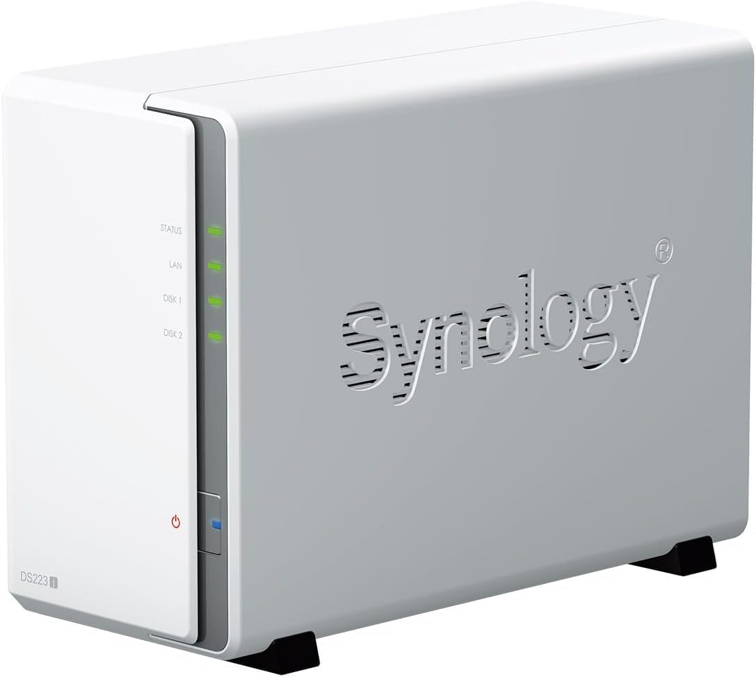 Synology DS223J 24TB 2 Bay NAS Solution installed with 2 x 12TB Seagate Ironwolf Drives