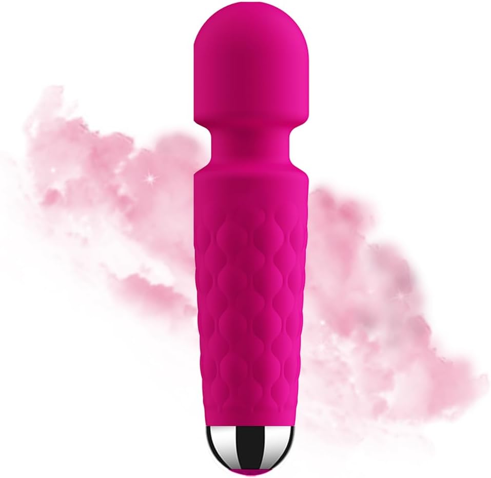 Small Massager - Handheld Back Massage -Whisper Quiet - Waterproof - Cordless Massagers to Relief Whole Body Muscle Tension and Promote Relaxation, 20-Modes & 8-speeds Multi-Settings Available