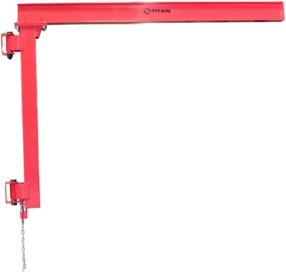 Titan Distributors Inc. Wall Mounted Cantilever Crane 1,000 LB Capacity 180 Degree Rotation Steel I-Beam 69.5” High