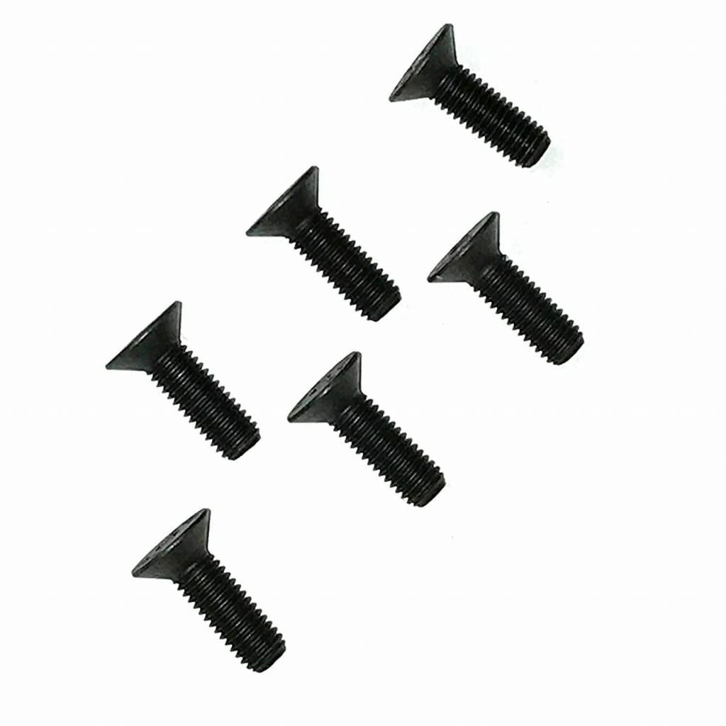 KarParts360 Automotive Steering Wheel Screw Sets - 1/4 in x 3 in Aluminum Screws, Silver/Metallic, Slotted, Flat Head, Right Hand UNF 2A, 1 Set