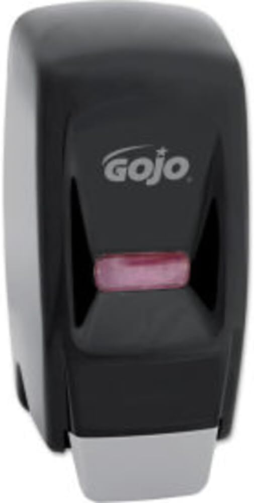GOJO 800 Series Push-Style Lotion Soap Dispenser, Black, 800 mL - 9033-12