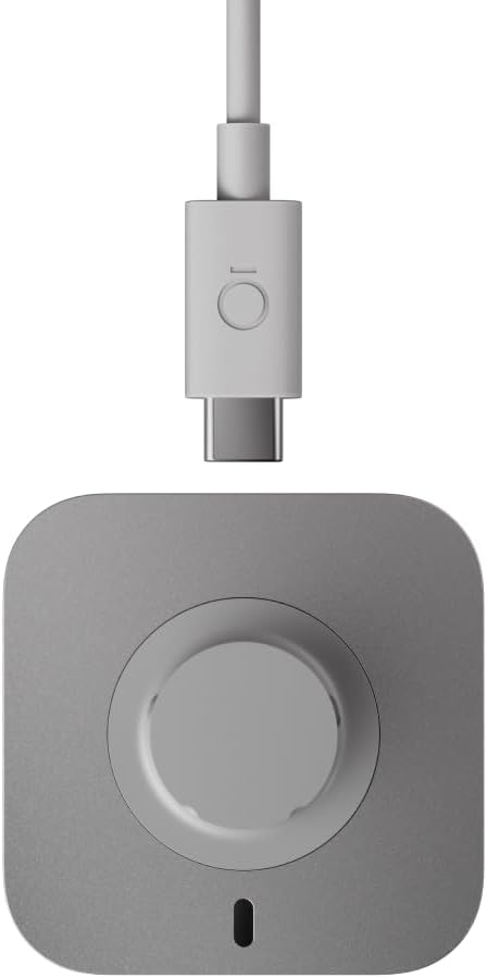 Oura Ring 4 Charger - Grey - Size 12 - Charging Dock and USB-C Cable | Recharges your Smart Ring Battery for up to 8 days