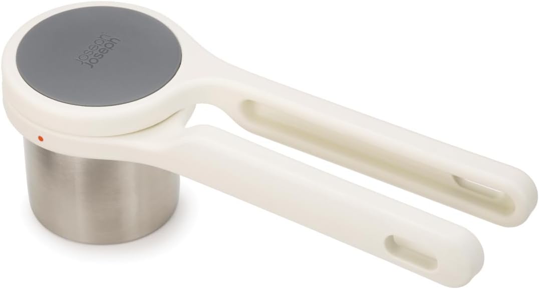 Joseph Joseph Helix Potato Ricer, Mashed and Vegetable Purees, BPA free, Stainless Steel, White/Grey, 24