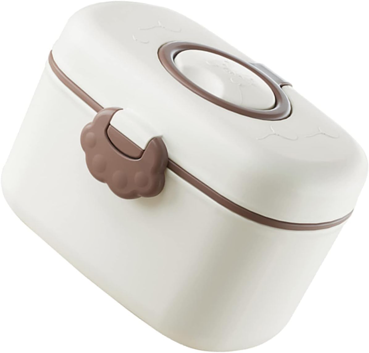 Kisangel 1 Set Baby Formula Dispenser Infant Milk Powder Container for Lids Plastic Dispenser White Non-Spill Snack Storage for Home Powder Travel Bowls
