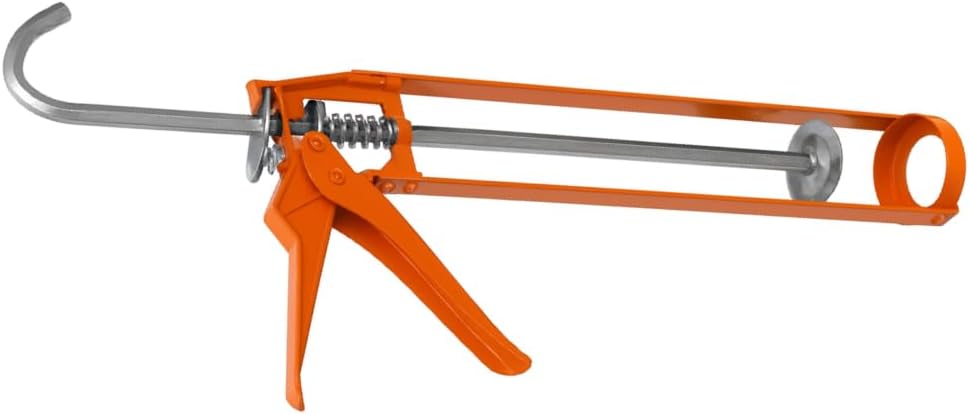 JD Brands Extra Strong Caulking Gun – Heavy Duty Skeleton Applicator for Sealants, Adhesives, Silicones – Professional High Viscosity Cartridge Gun – Blue – Fits 400ml & 310ml Tubes