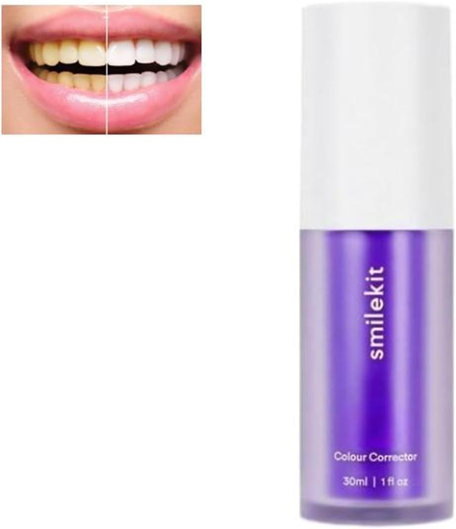 Lusvos Toothpaste Series Purple Correction Fluid Whitening Mousse Toothpaste Teeth Whitening Set