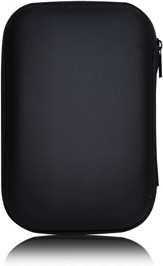 Hard Drive Carrying Case Bag Storage Organizer Universal Carry Pouch Compatible with Western Digital WD Elements Seagate, 2.5’’ EVA Shockproof Travel Case (Black)