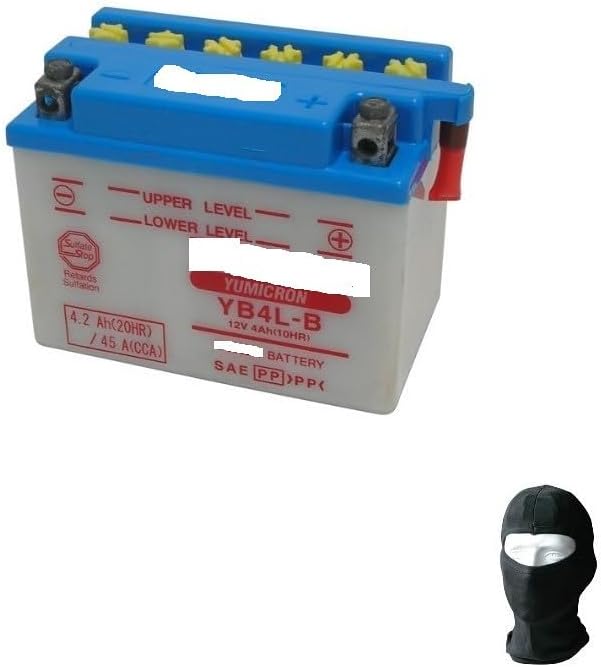 COMPATIBLE WITH PEUGEOT Squab Squab 50 1995 A 1997 YB4L-B 12V/4AH BATTERY FOR MOTORCYCLE SCOOTER COMPLETE SPECIFICATION AND ALREADY READY FOR ASSEMBLY