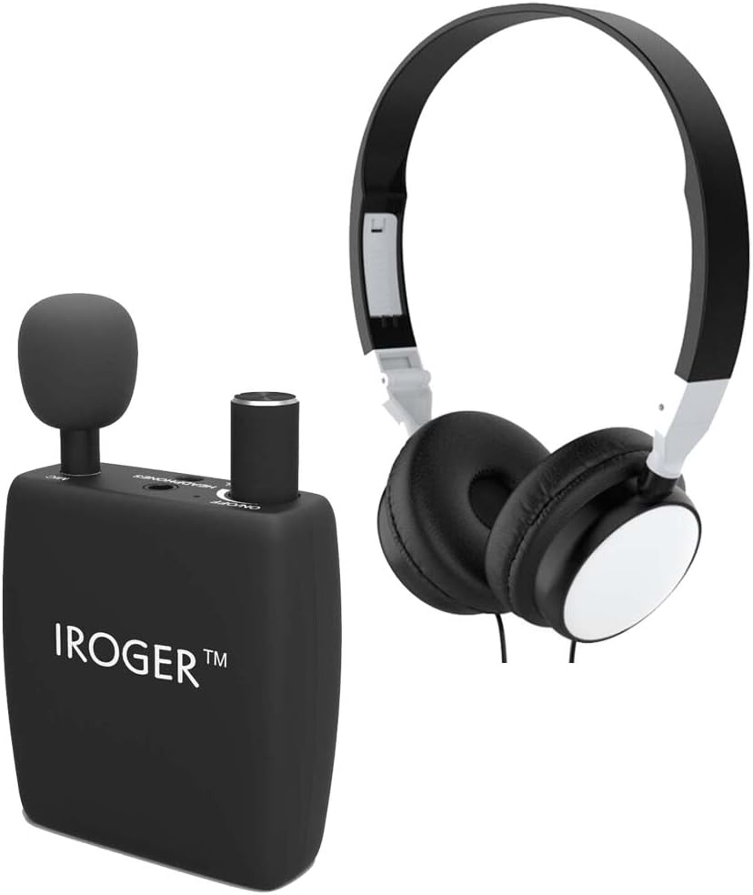 Hearing Amplifier Rechargeable Hearing Device with Standard Headphone Personal Sound Amplifier PSAP for Ears,Seniors,Directional Microphone