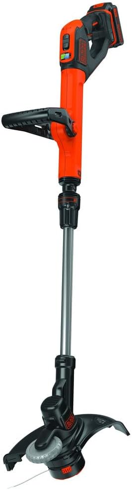 BLACK+DECKER 20V MAX Cordless String Trimmer and Edger with Spool, Battery and Charger Included, 2 Speed, 12 Inch (LST522)