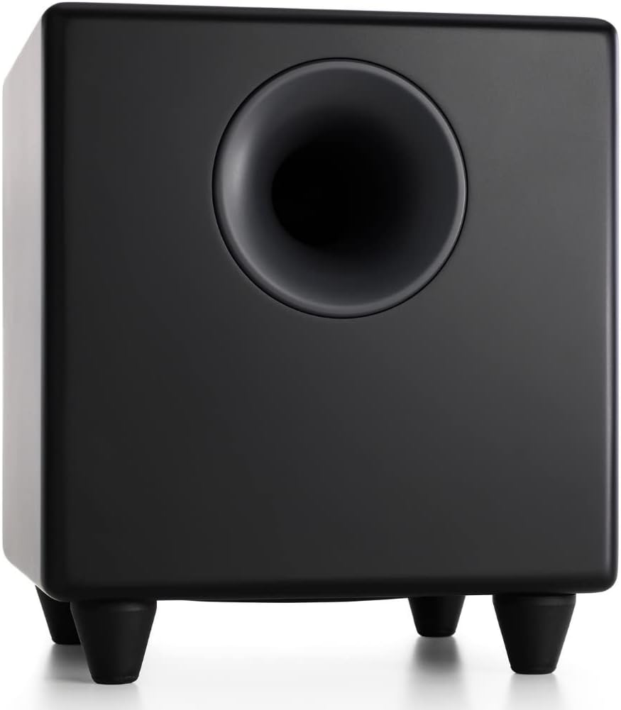 Audioengine S8 Powered Subwoofer Speaker - 250W 8-inch Home Subwoofer with Built-in Amplifier (Black)