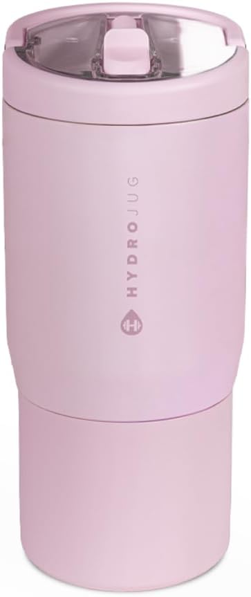 HydroJug Sport 14 oz For Kids 4+ Water Bottle with Straw, Sweet Pea