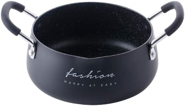 Carote Casserole Dish Induction Soup Pot, Nonstick Coating of Maifan Stone, Prime Quality Cookware Milk Pan (Black)