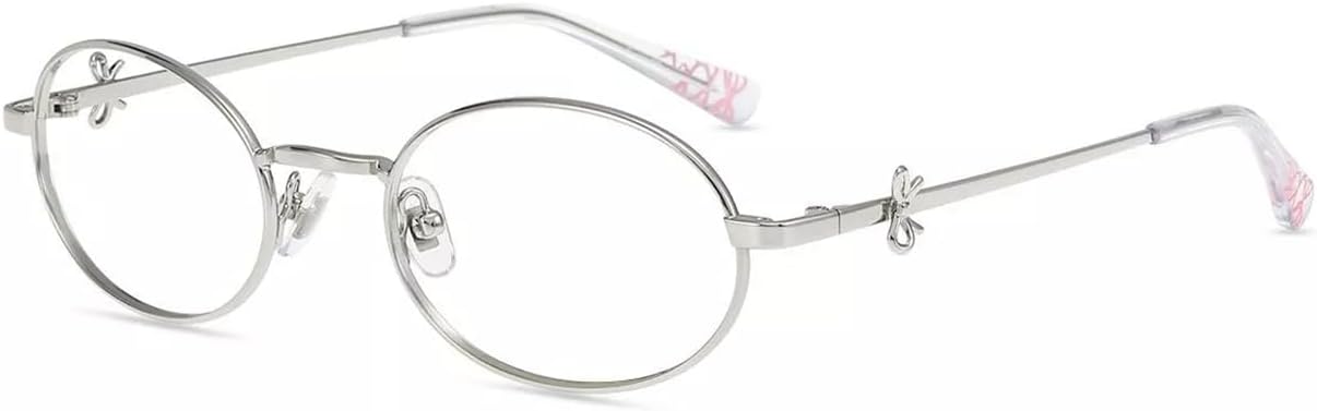 Firmoo Oval Blue Light Blocking Glasses Anti Eyestrain Bluelight Glasses for Woman, Computer Gaming Eyeglasses Bow164