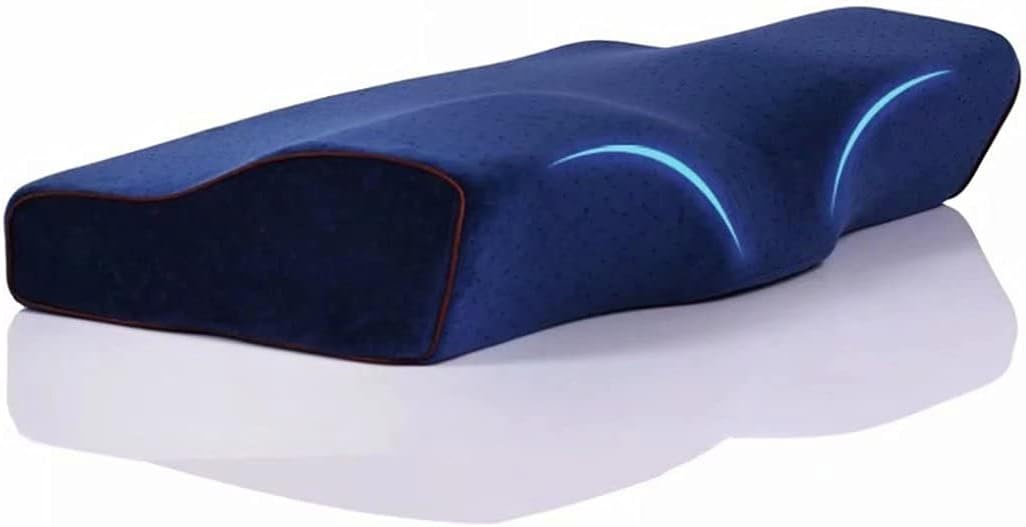 Memory Foam Pillows Cooling Gel, Cervical Orthopedic Pillow for Neck Pain Ergonomic Standrad Size with Washable Cover for Side, Back and Stomach Sleeper Multiple Sleeping Positions