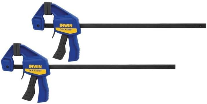 IRWINQUICK-GRIPOne-Handed Mini Bar Clamp 2 Pack, 12", 1964745