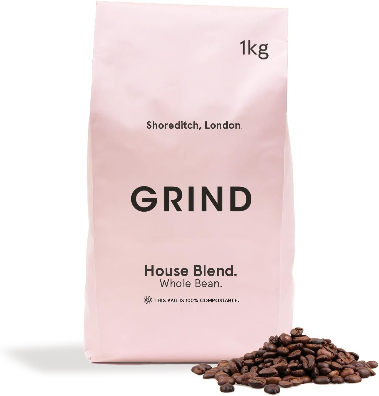 Grind House Blend Specialty Coffee Beans – 1kg Bag – Medium Roast – Suitable for All Coffee Machines – 100% Arabica – Barista Quality – Ethically Sourced and Locally Roasted in UK