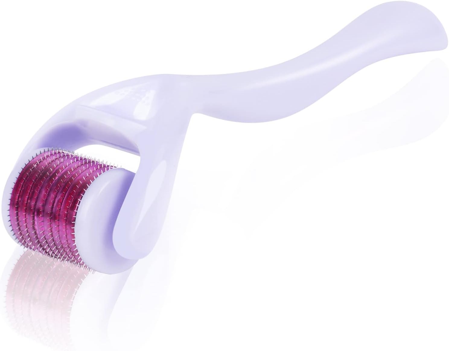 URAQT Derma Roller, 0.5mm Beard Growth Roller, Titanium 540 Micro Needle Rollers for Men and Women, Derma Skin Rollers for Stimulate Hair Growth, Facial Skin Care, Anti Ageing Wrinkle, Scar Removal