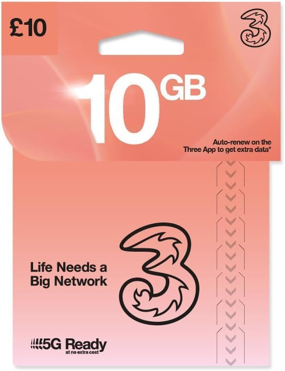 Three Mobile Pay As You Go SIM