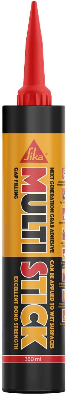 Everbuild Multi Stick – Hybrid Polymer Adhesive – Fast Curing – Waterproof – Weather And UV Resistant – Internal and External Use – White – 350ml