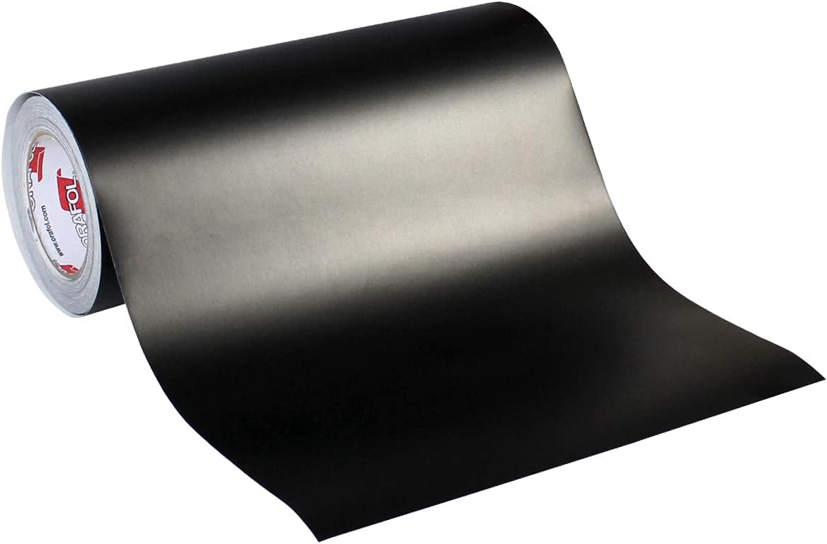 Roll of Matte Oracal 631 Black Removable Vinyl Works with All Vinyl Cutters - Black - 12" x6FT