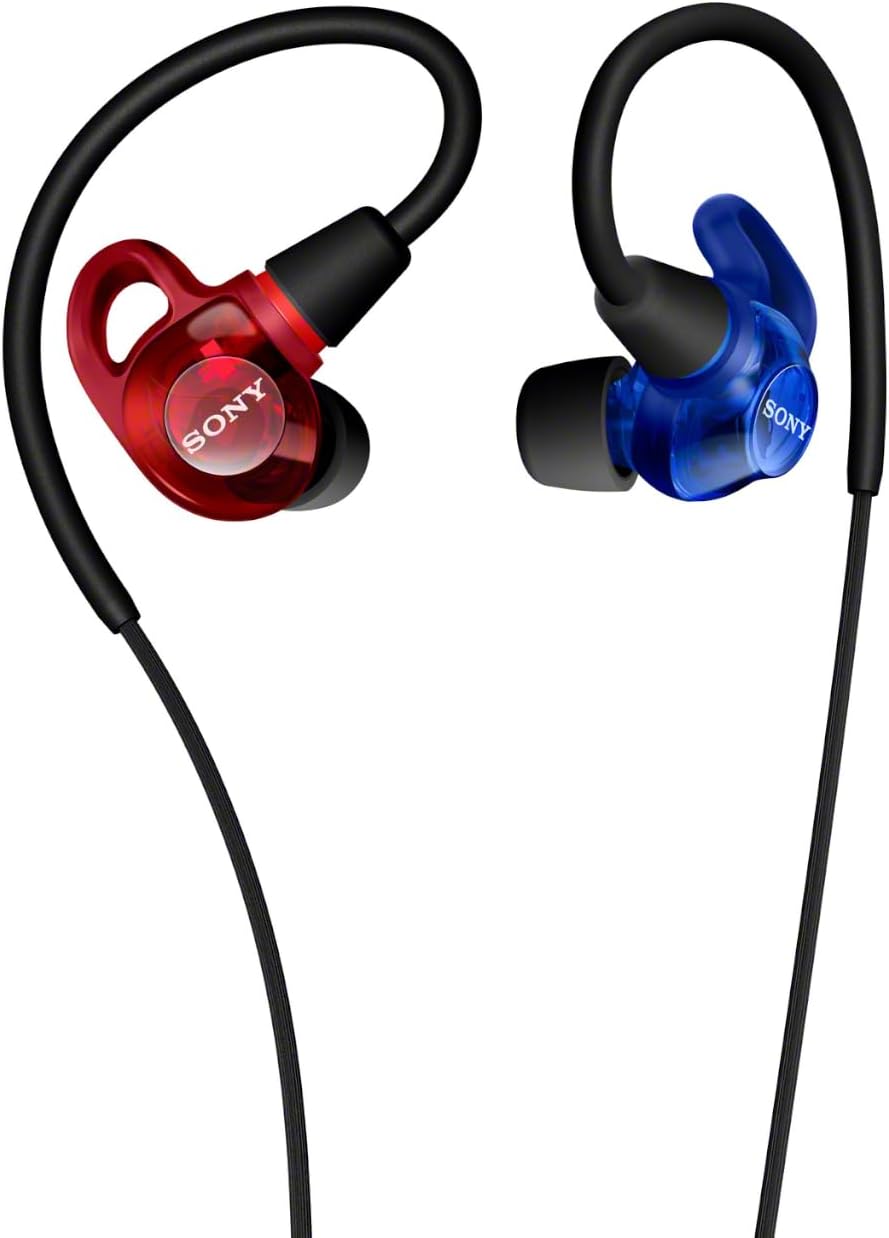 Sony IER-M500 Wired in-Ear Monitor Earphones with Secure Fit, Red and Blue