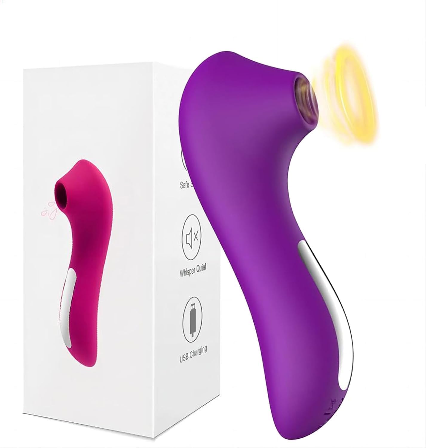 Kooho Small Vibrat.ing Fin.ger Tip Mini Bull.e.t Vibrabrater Battery Operated Ad.ults T.oys for Women Cliter.ou.s su.cker and li.cker Small Vibtaters for Women Quiet 10 Speed 10 Mode Massager (Purple)