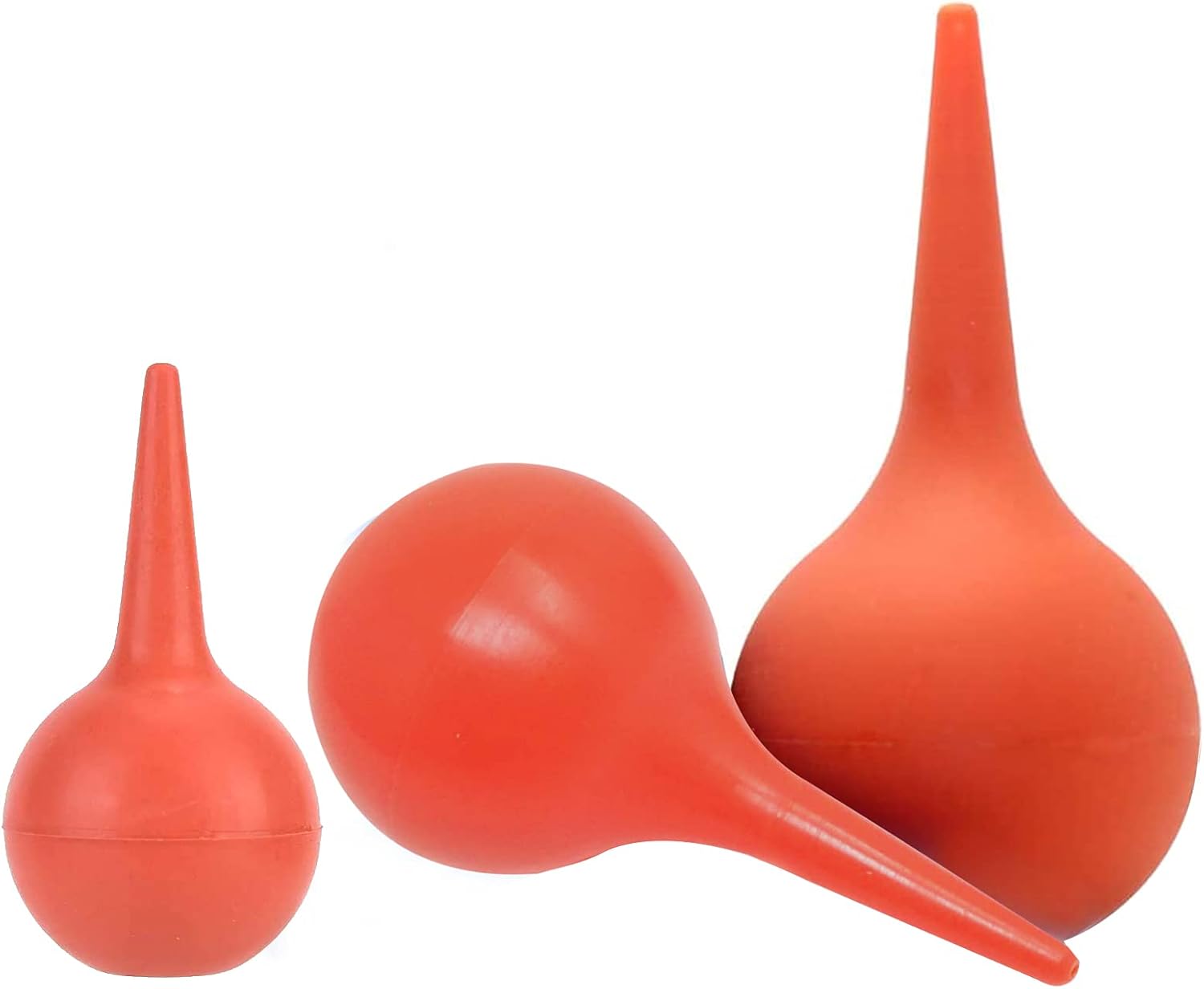 3Pcs Rubber Suction Ear Syringe Bulb 30ml 60ml 90ml, Reusable Ear Cleaner Ear Washing Squeeze Bulb Cleaning Ball for Ear Wax Removal, Suitable for Adults and Children