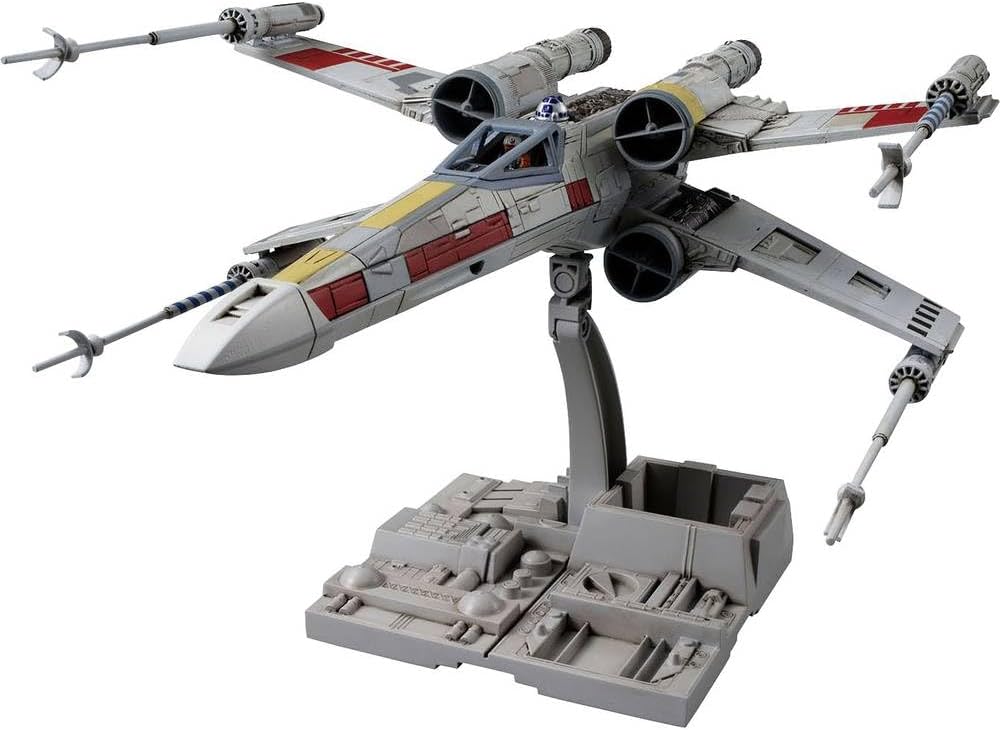 Revell 01200 X-Wing Starfighter Bandai (Click System) 1:72 Scale Unbuilt, Pre-coloured, Click-Together (Non-Glue), Plastic Model Kit