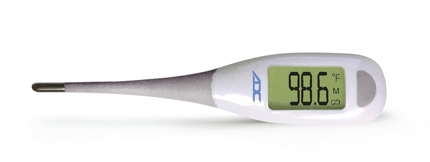 ADC Adtemp 418N Fast-Read Digital Thermometer with Color-Coded Backlight