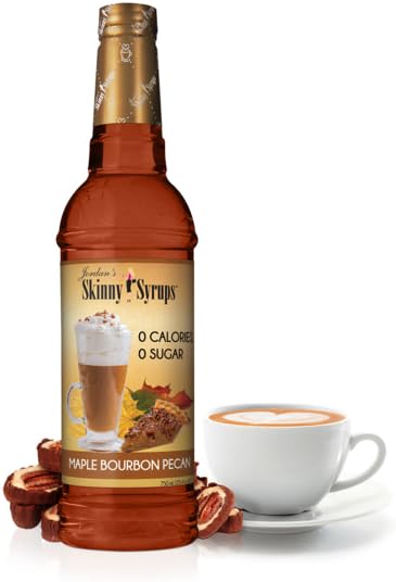 Jordan's Skinny Syrups | 0 Calories | 0 Sugar | Maple Bourbon Pecan Syrup 750mL