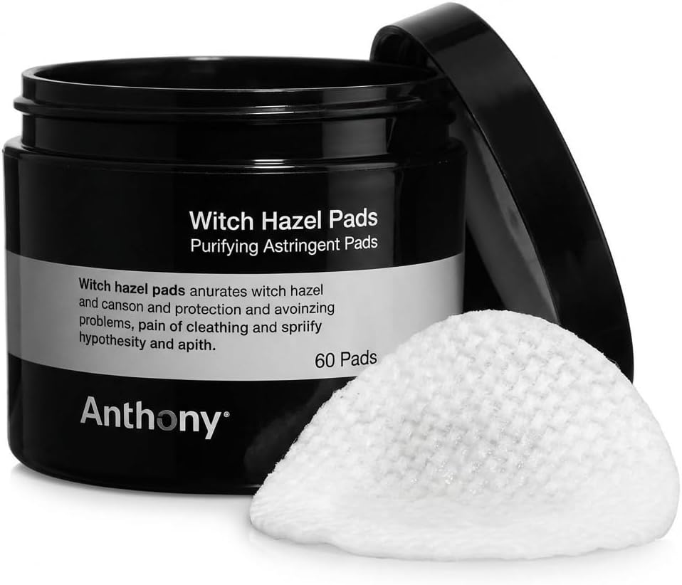 Anthony Witch Hazel Pads Pore Cleaner, 60 Count