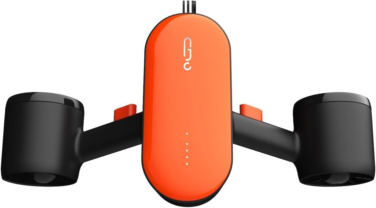 Geneinno S2 Underwater Scooter, Portable Sea Scooter for Pool, Swimming Training Tool for Kids and Beginners, Dual-Speed, Lightweight Underwater Scooter with Child Lock, Compatible with Action Camera
