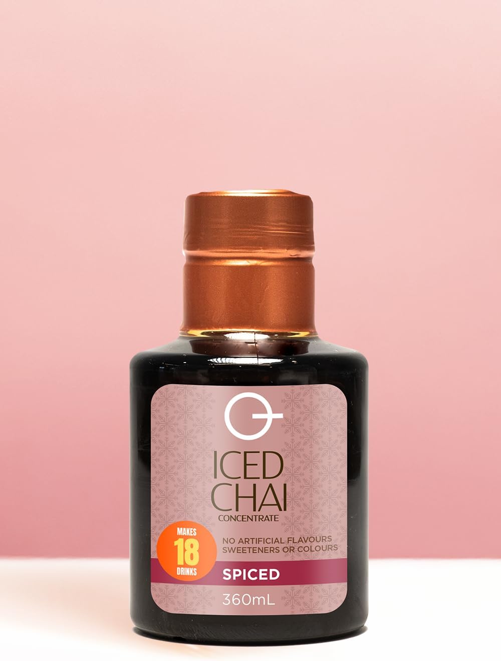 QUARTERPAST Iced Spiced Chai Syrup – 360ml – 18 Servings – Café-Style Chai Drinks at Home